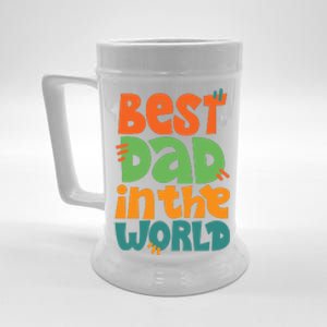 Best Dad In The World Cute Fathers Day Beer Stein