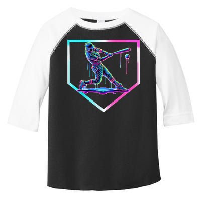Baseball Drip Ice Cream Baseball Home Plate Baseball Toddler Fine Jersey T-Shirt