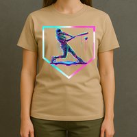 Baseball Drip Ice Cream Baseball Home Plate Baseball T-Shirt