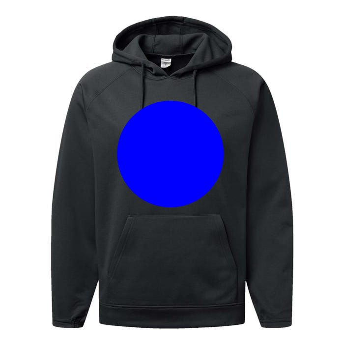 Blue Dot In A Red State Nebraska Vote Kamala Harris Walz Performance Fleece Hoodie