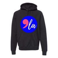 Blue Dot In A Red State Nebraska Vote Kamala Harris Walz Premium Hoodie