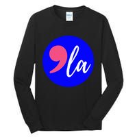 Blue Dot In A Red State Nebraska Vote Kamala Harris Walz Tall Long Sleeve T-Shirt