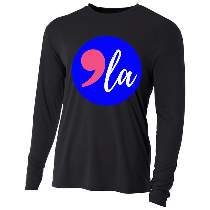 Blue Dot In A Red State Nebraska Vote Kamala Harris Walz Cooling Performance Long Sleeve Crew