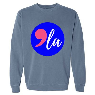 Blue Dot In A Red State Nebraska Vote Kamala Harris Walz Garment-Dyed Sweatshirt