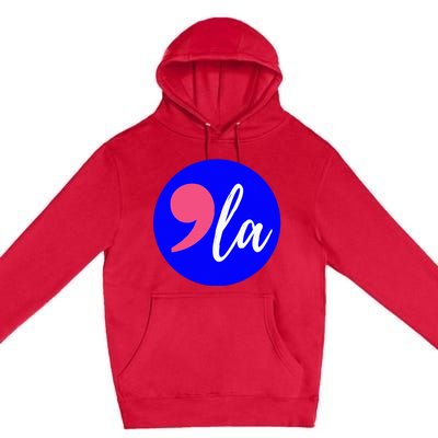 Blue Dot In A Red State Nebraska Vote Kamala Harris Walz Premium Pullover Hoodie