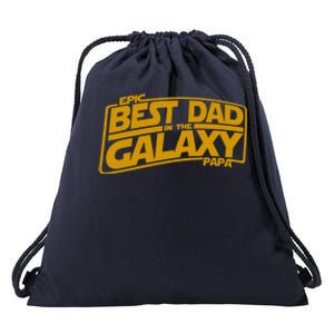 Best Dad In The Galaxy Father’s Day Drawstring Bag