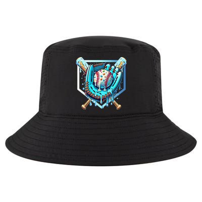 Baseball Drip Ice Cream Sprinkles Baseball Glove Cool Comfort Performance Bucket Hat