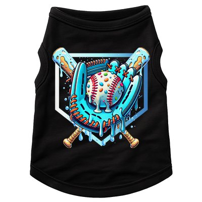 Baseball Drip Ice Cream Sprinkles Baseball Glove Doggie Tank