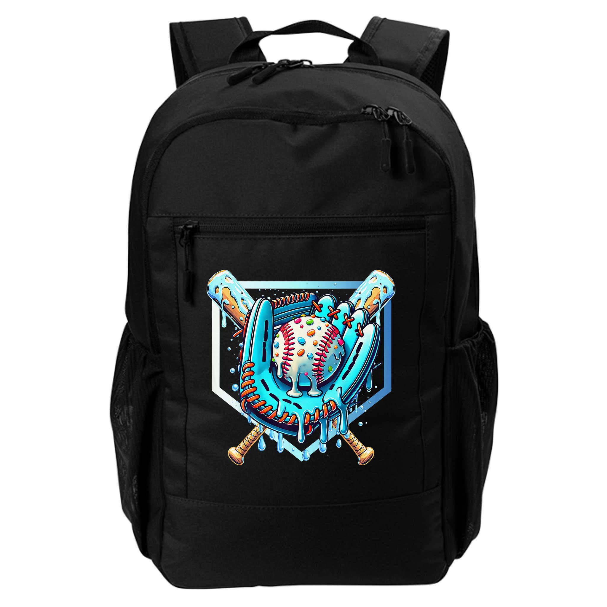 Baseball Drip Ice Cream Sprinkles Baseball Glove Backpack