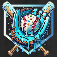 Baseball Drip Ice Cream Sprinkles Baseball Glove Beanie