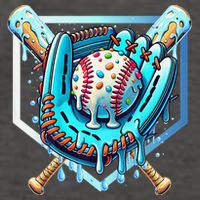 Baseball Drip Ice Cream Sprinkles Baseball Glove Vector Backpack