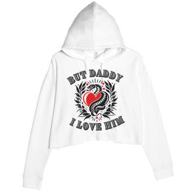 But Daddy I Love Him Taylor Snake Ttpd Crop Fleece Hoodie