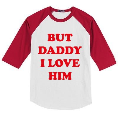 But Daddy I Love Him Kids Colorblock Raglan Jersey