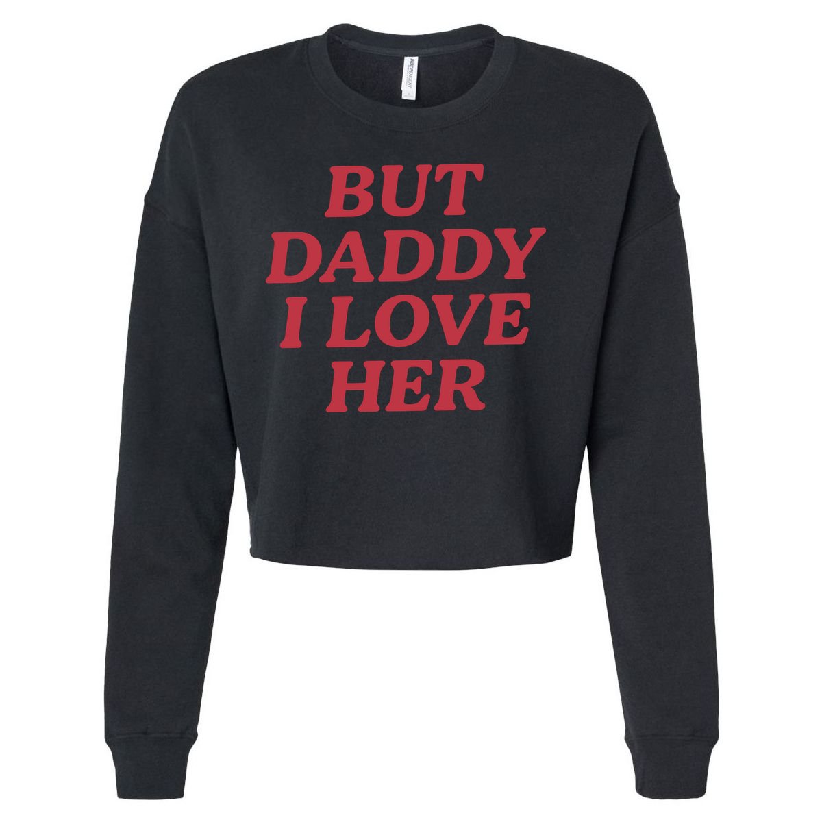 But Daddy I Love Her Pride Cropped Pullover Crew
