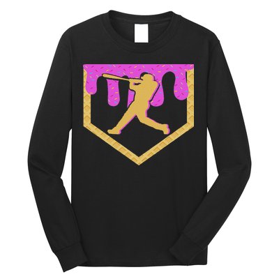 Baseball Drip Ice Cream Sprinkles Long Sleeve Shirt