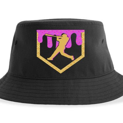 Baseball Drip Ice Cream Sprinkles Sustainable Bucket Hat