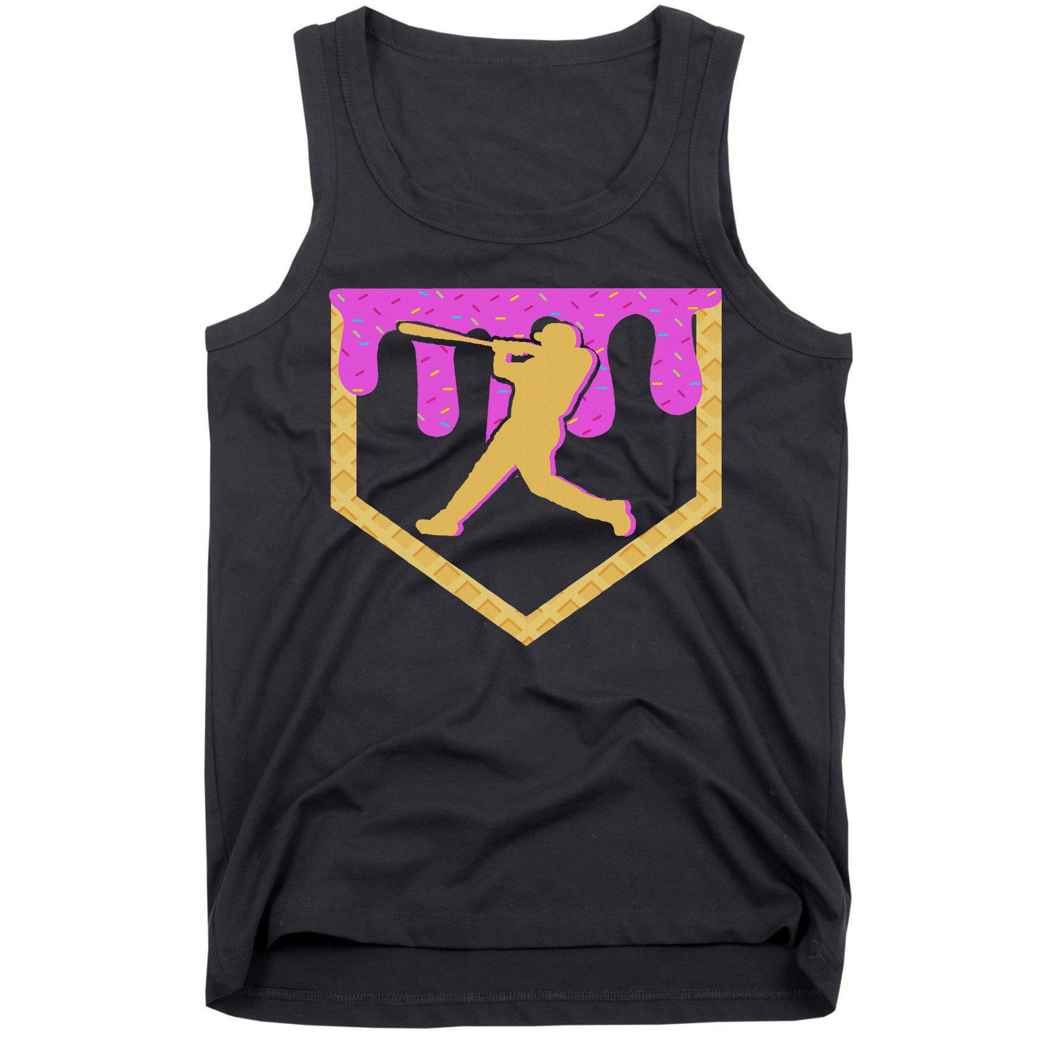 Baseball Drip Ice Cream Sprinkles Tank Top