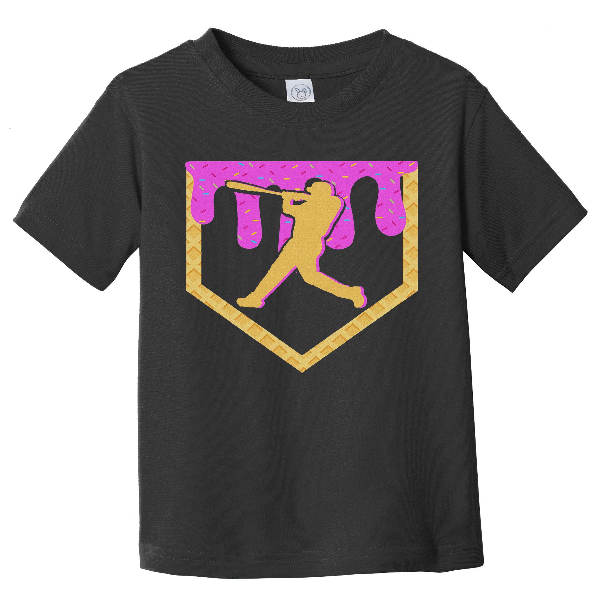 Baseball Drip Ice Cream Sprinkles Toddler T-Shirt