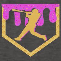 Baseball Drip Ice Cream Sprinkles Vector Backpack