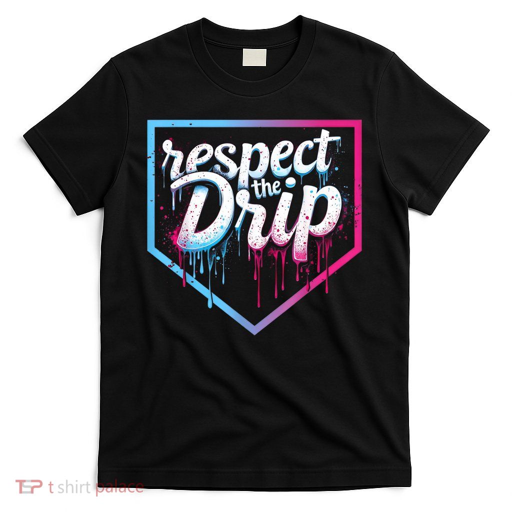 Baseball Drip Ice Cream Drip Baseball T-Shirt