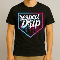 Baseball Drip Ice Cream Drip Baseball T-Shirt