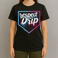 Baseball Drip Ice Cream Drip Baseball T-Shirt