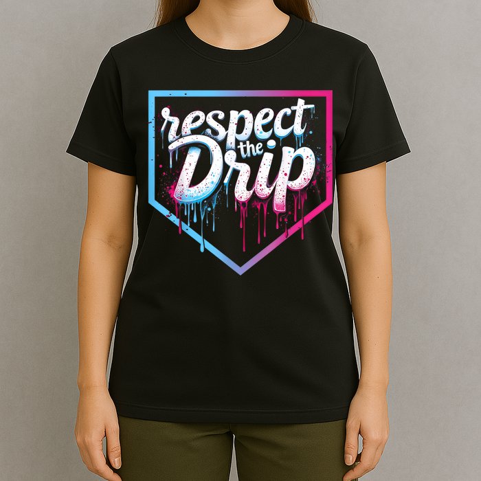 Baseball Drip Ice Cream Drip Baseball T-Shirt