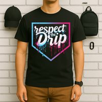 Baseball Drip Ice Cream Drip Baseball T-Shirt