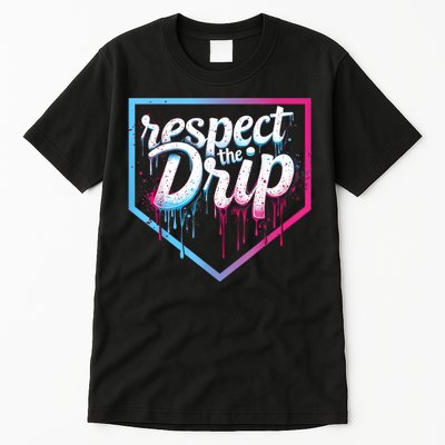 Baseball Drip Ice Cream Drip Baseball Tall T-Shirt