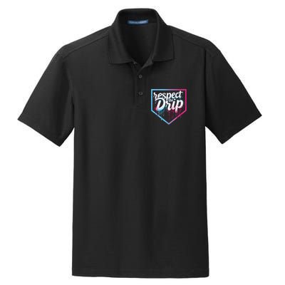 Baseball Drip Ice Cream Drip Baseball Dry Zone Grid Polo