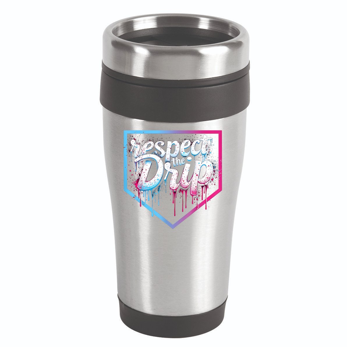 Baseball Drip Ice Cream Drip Baseball 16oz Travel Tumbler
