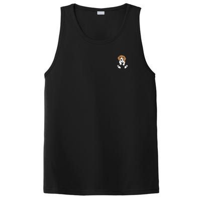 Beagle Dog In The Pocket Cute Pocket Beagle PosiCharge Competitor Tank