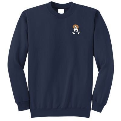 Beagle Dog In The Pocket Cute Pocket Beagle Sweatshirt