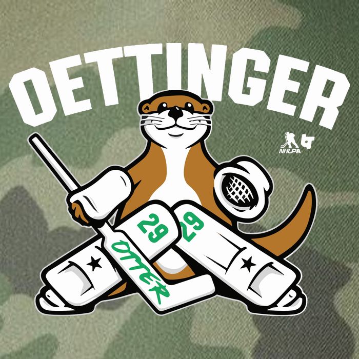 Breakingt Dallas Jake Oettinger Otter Legacy Tie Dye Trucker Hat