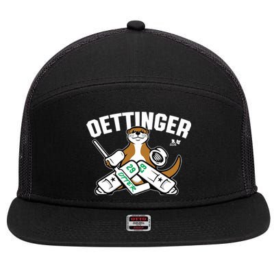 Breakingt Dallas Jake Oettinger Otter 7 Panel Mesh Trucker Snapback Hat