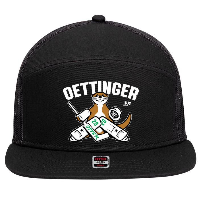 Breakingt Dallas Jake Oettinger Otter 7 Panel Mesh Trucker Snapback Hat