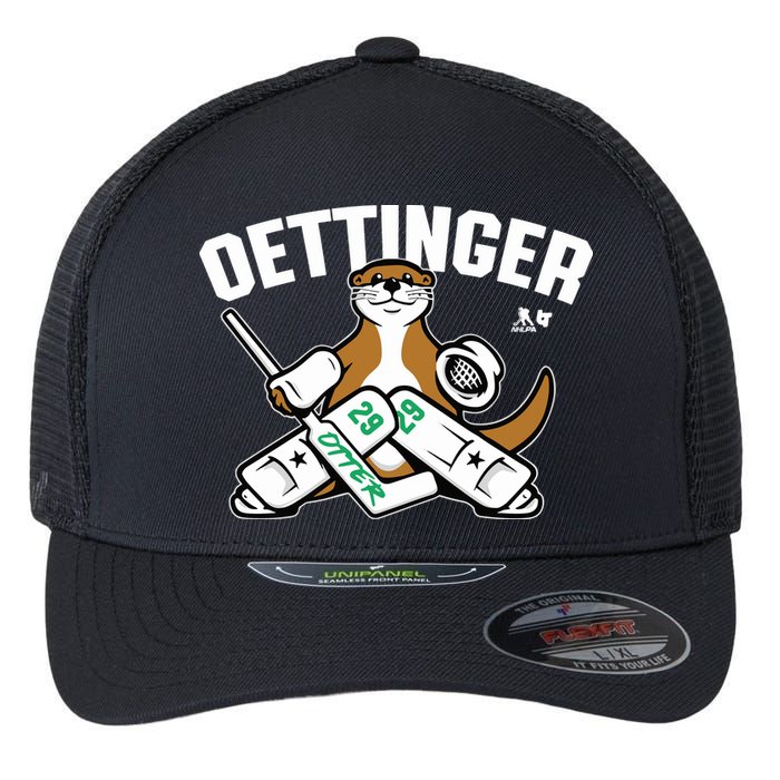Breakingt Dallas Jake Oettinger Otter Flexfit Unipanel Trucker Cap