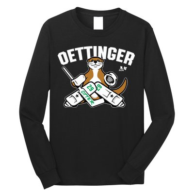 Breakingt Dallas Jake Oettinger Otter Long Sleeve Shirt
