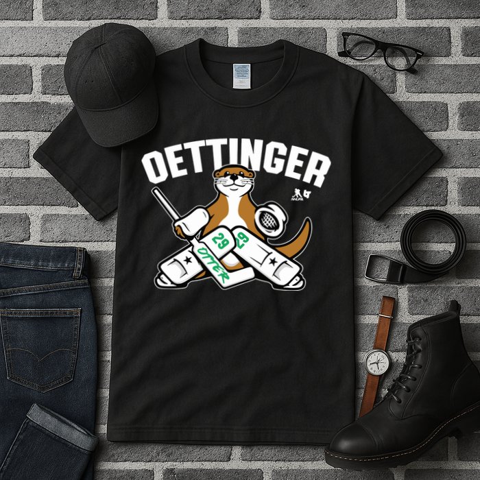 Breakingt Dallas Jake Oettinger Otter Tall T-Shirt