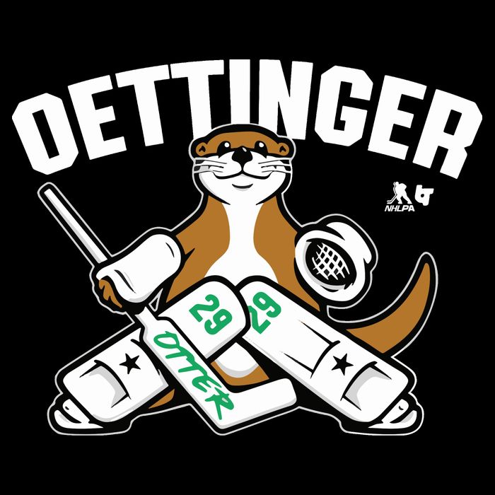 Breakingt Dallas Jake Oettinger Otter Tall T-Shirt
