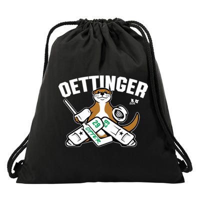 Breakingt Dallas Jake Oettinger Otter Drawstring Bag