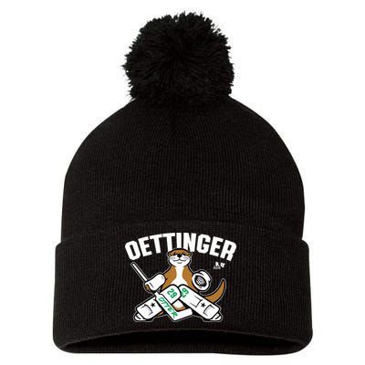 Breakingt Dallas Jake Oettinger Otter Pom Pom 12in Knit Beanie