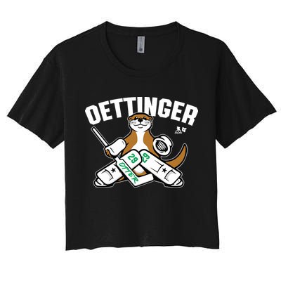 Breakingt Dallas Jake Oettinger Otter Crop Top