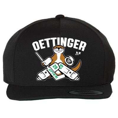 Breakingt Dallas Jake Oettinger Otter Wool Snapback Cap