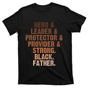 Black Dad Juneteenth Fathers Day Black Man African American T-Shirt