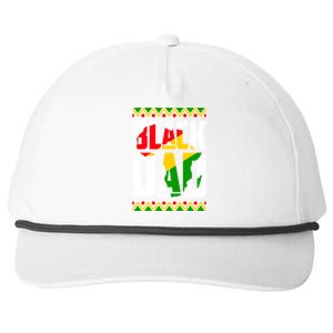 Black Dad Juneteenth King Father Black History Month Melanin Gift Snapback Five-Panel Rope Hat