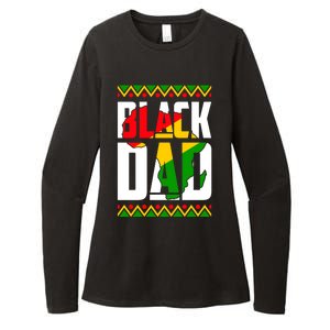 Black Dad Juneteenth King Father Black History Month Melanin Gift Womens CVC Long Sleeve Shirt