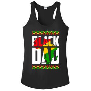 Black Dad Juneteenth King Father Black History Month Melanin Gift Ladies PosiCharge Competitor Racerback Tank