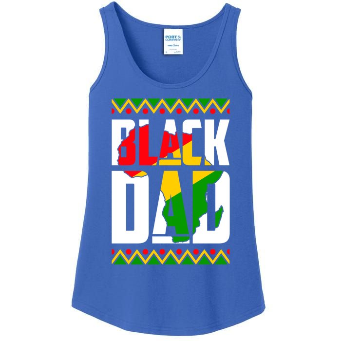 Black Dad Juneteenth King Father Black History Month Melanin Gift Ladies Essential Tank