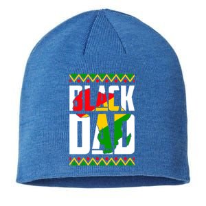 Black Dad Juneteenth King Father Black History Month Melanin Gift Sustainable Beanie